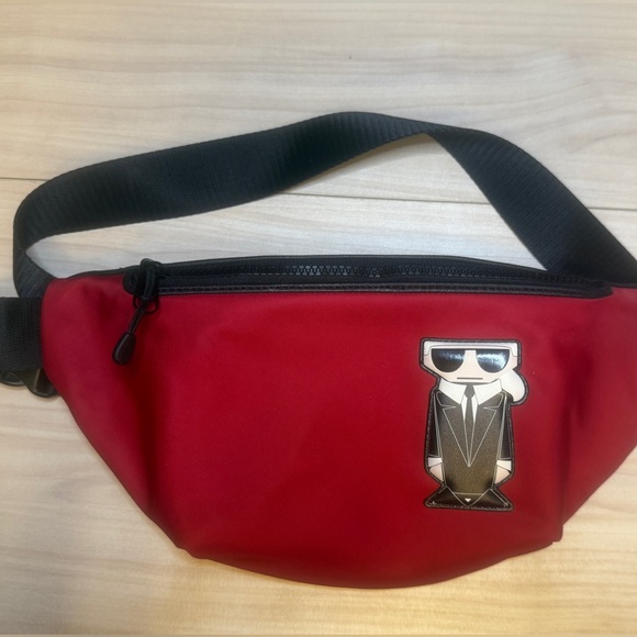 Karl Lagerfeld NWOT Red Belt Bag - Picture 4 of 6